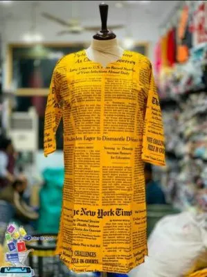 new-york-times-print-linen-kurti
