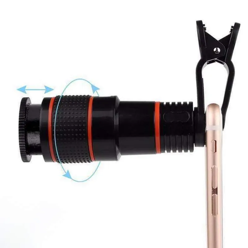 8x Zoom Mobile Camera Clip Lens (2) universal-telescope