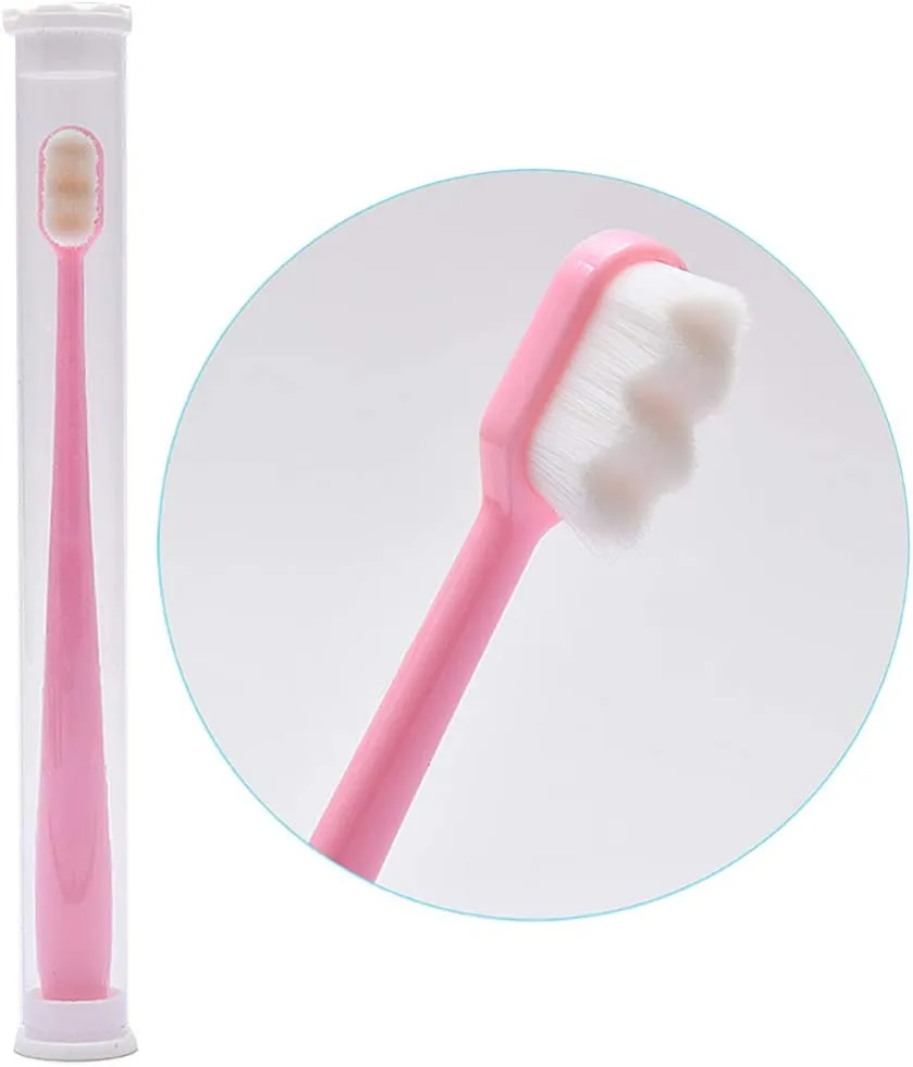Environmentally Toothbrush Ultra-fine Soft Toothbrush Deep Cleaning Soft Brush (Random Color)