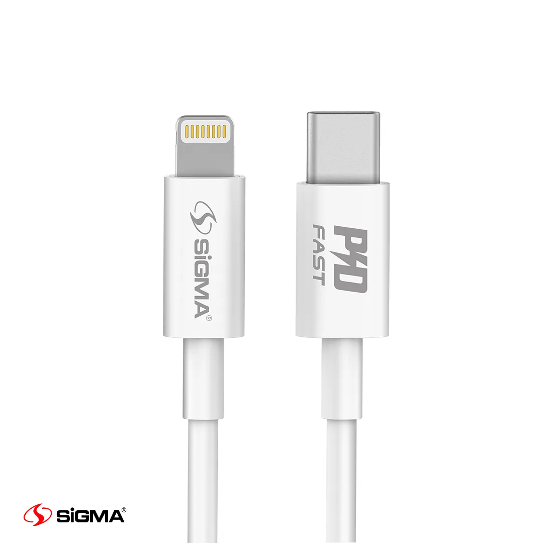 Sigma - 20W FAST CHARGING - PD POWER DELIVERY - LIGHTNING TO USB-C CABLE