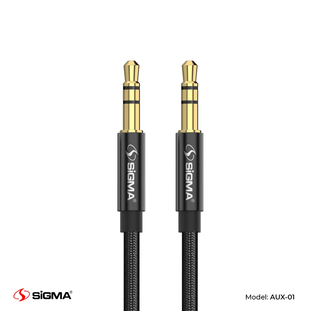 Sigma - Gold Plated AUX Stereo Audio Cable – AUX-01
