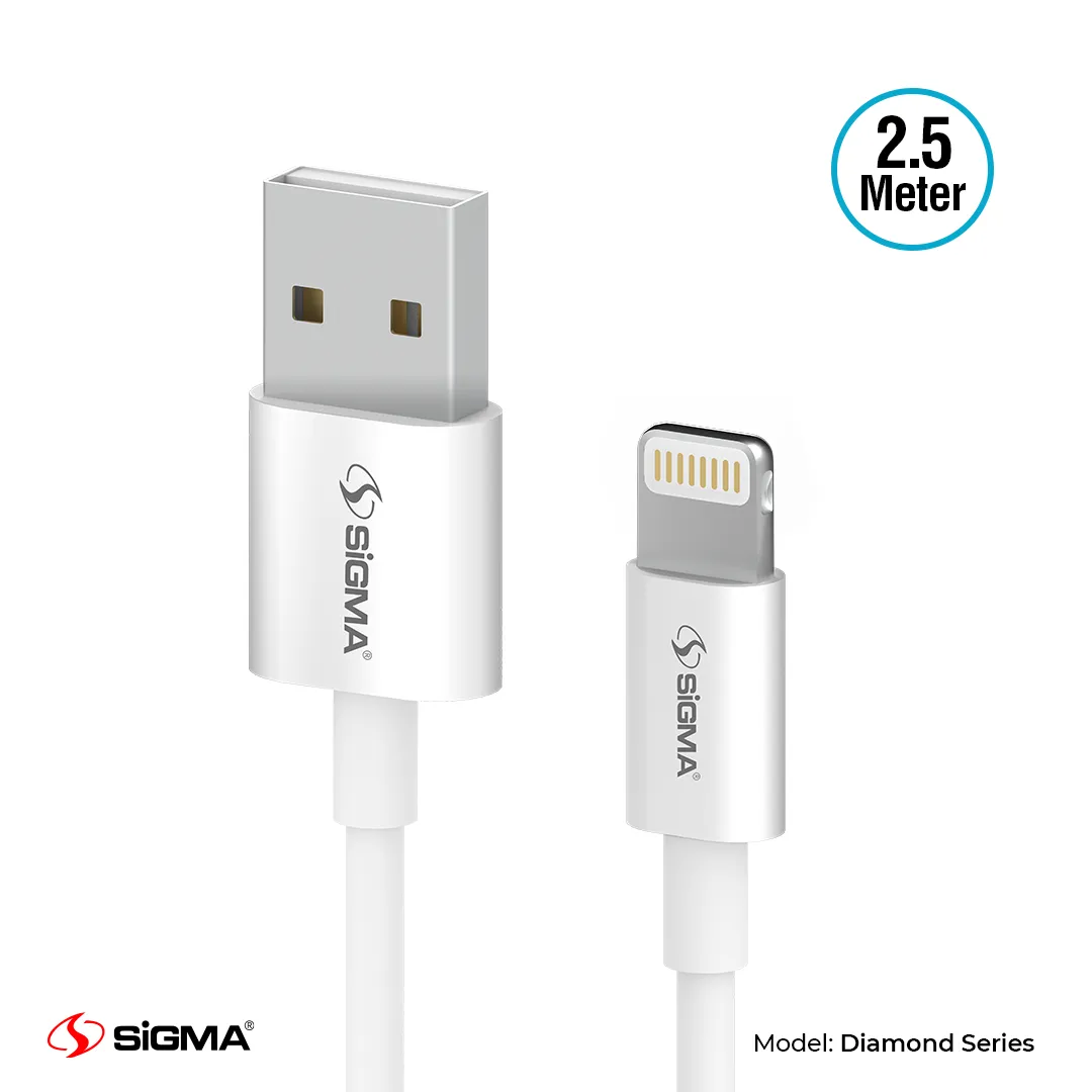 Sigma - DIAMOND SERIES LIGHTNING 3.0A CHARGING CABLE