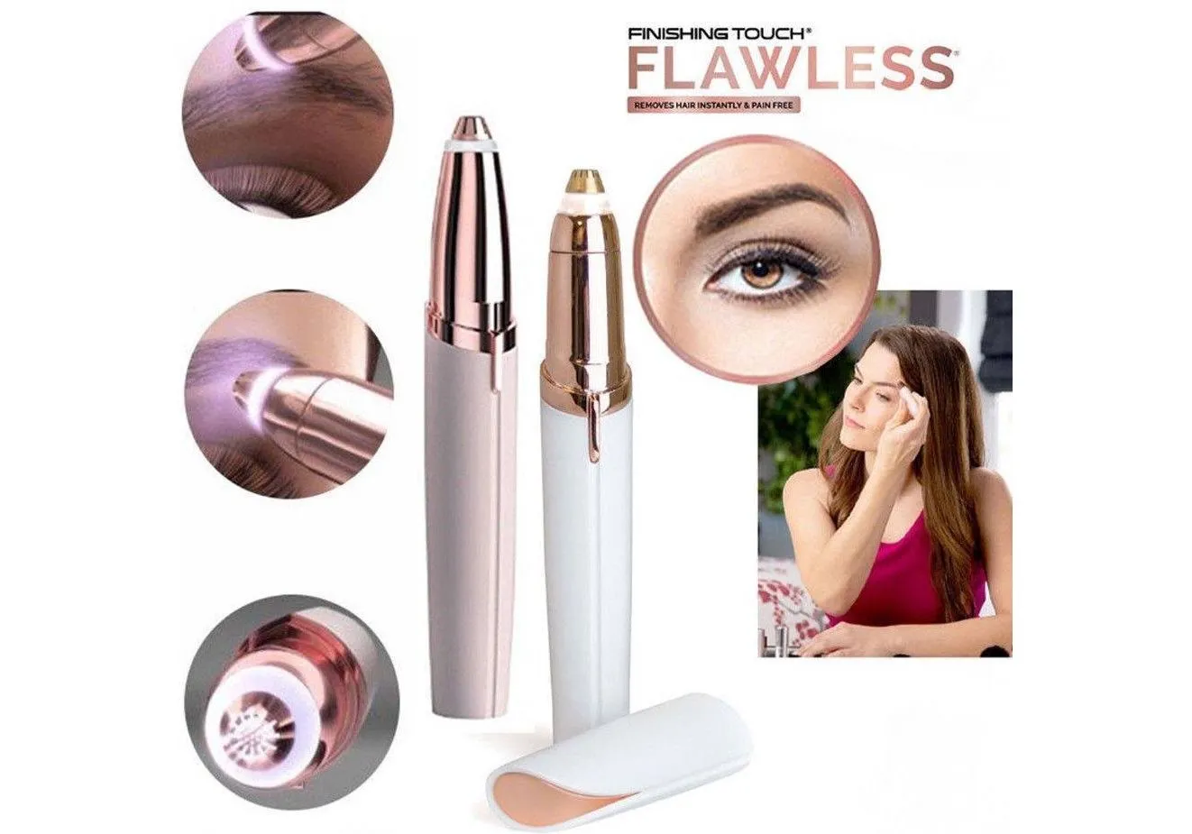 Flawless Finishing Touch Eyebrow Hair Remover (Cell Operated)