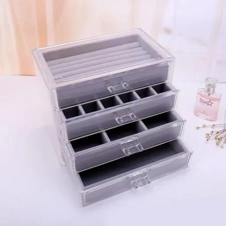 Acrylic Jewelry Organizer Transparent Plastic Box