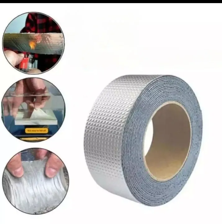 Silver Waterproof Tape Adhesive Duct Tape For Repair Roof, Leak Tank