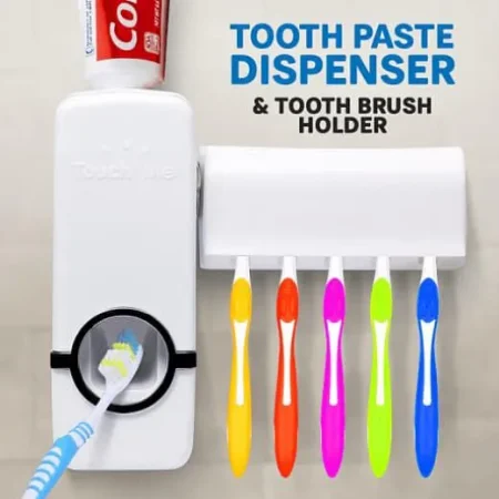 (120 Pcs Ctn) Toothbrush Dispenser - Automatic Toothpaste Squeezer and Holder Set
