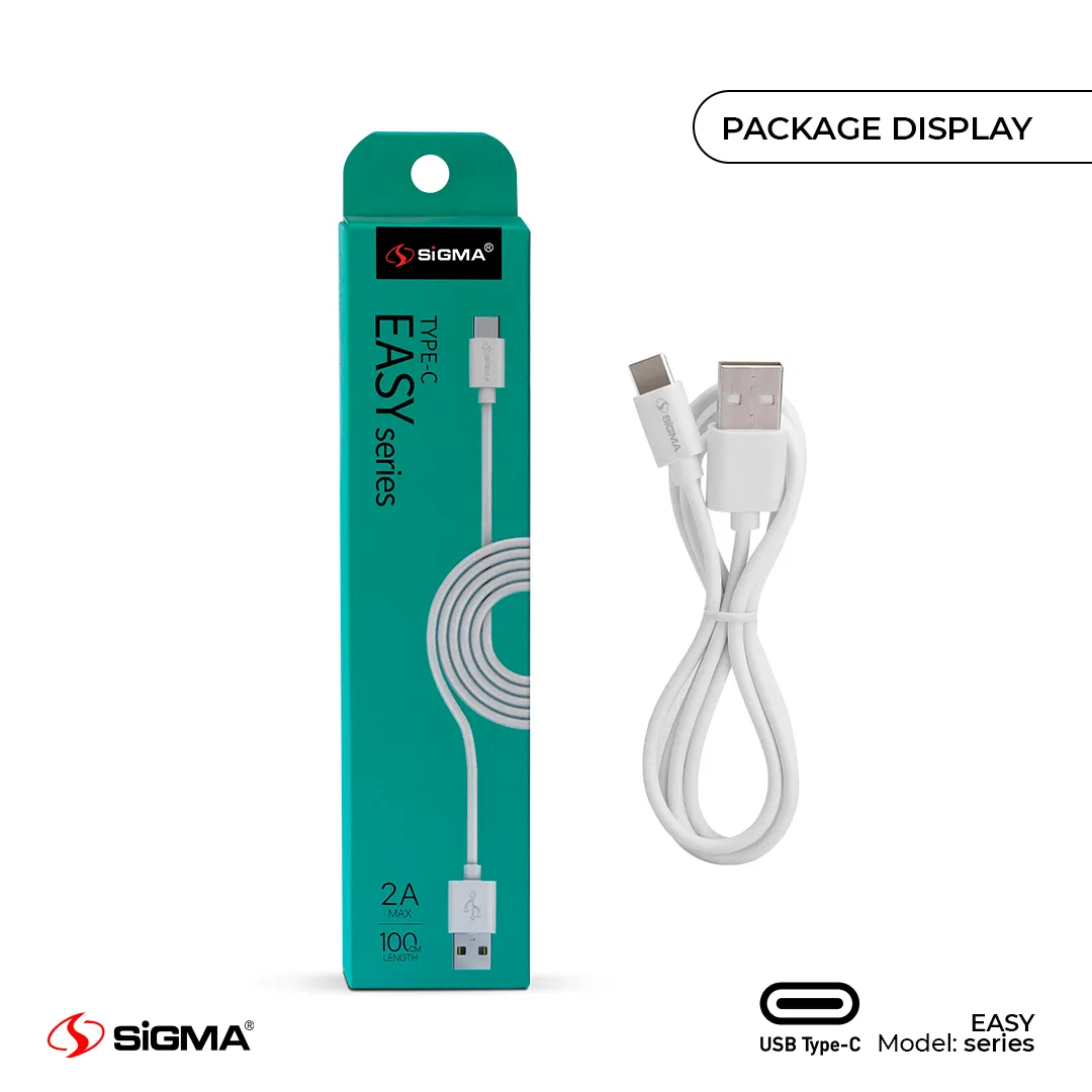 Sigma - 2A EASY SERIES RAPID CHARGING CABLE – TYPE-C