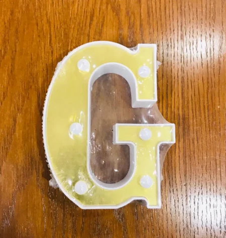 LED Alphabet letter "G" Light Up Marquee Letters for Night Light Wedding Birthday Party 