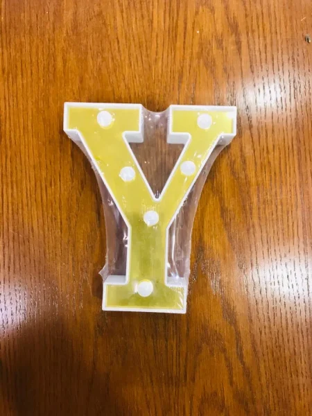 LED Alphabet letter "Y" Light Up Marquee Letters for Night Light Wedding Birthday Party 