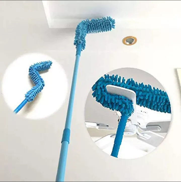 Flexible Microfiber Duster with Telescopic Rod (Random Colors)
