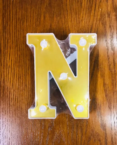 LED Alphabet letter "N" Light Up Marquee Letters for Night Light Wedding Birthday Party 