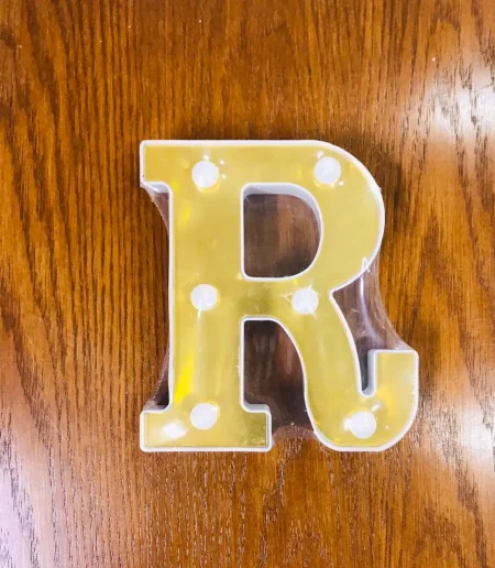 LED Alphabet letter "R" Light Up Marquee Letters for Night Light Wedding Birthday Party 