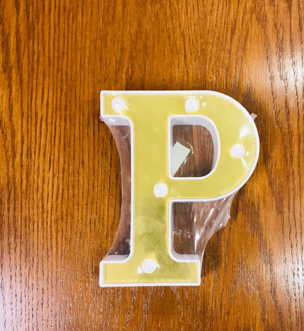 LED Alphabet letter "P" Light Up Marquee Letters for Night Light Wedding Birthday Party 