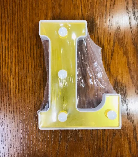 LED Alphabet letter "L" Light Up Marquee Letters for Night Light Wedding Birthday Party 