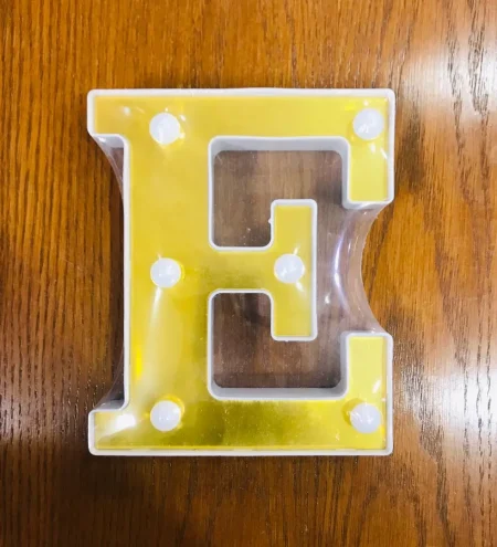 LED Alphabet letter "E" Light Up Marquee Letters for Night Light Wedding Birthday Party 