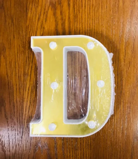 LED Alphabet letter "D" Light Up Marquee Letters for Night Light Wedding Birthday Party 