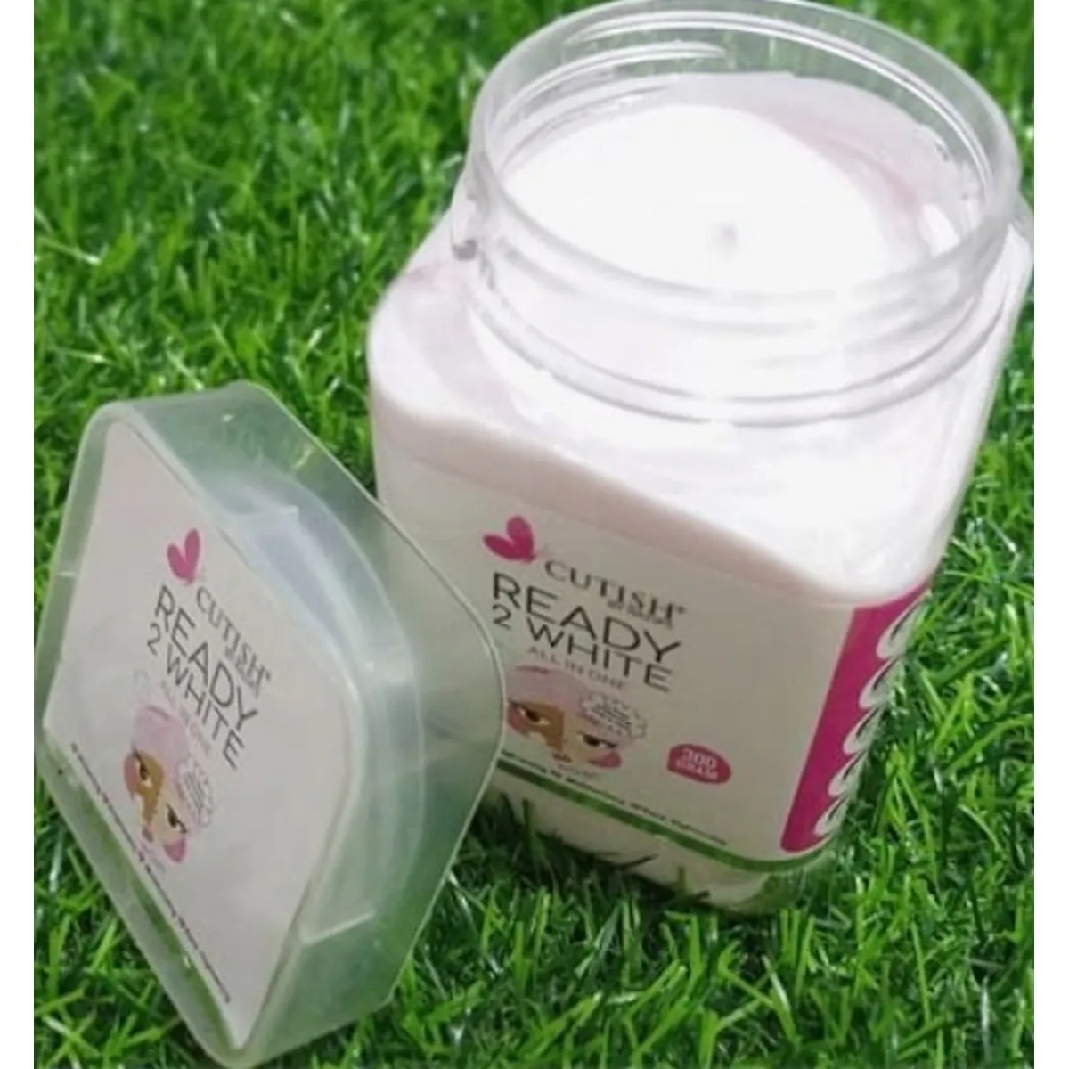 Deal Of Cutish Ready To White All In One Facial Jar & Cutish 3in1 Whiten And Protected Charcoal Wash,Scrub And Mask_Best Quality