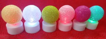 Pack of 6 Cotton Ball Candle