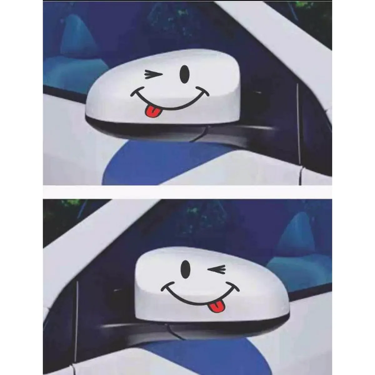 2 Pcs Side Mirror Eye Winkling Sticker For Cars Decal
