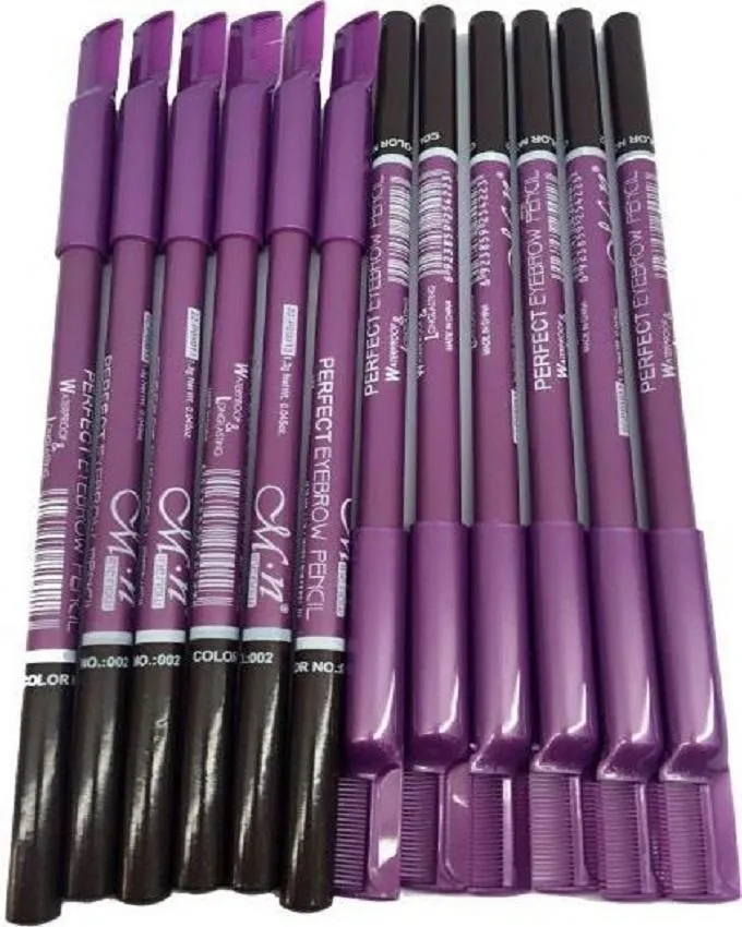 PERFECT Eyebrow pencil Black & Brown Color PROFESSIONAL Eyebrow Pencil