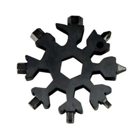18 In 1 Snowflake Snow Wrench Tool Spanner Hex Wrench Multi-function Camping Outdoor Survive Tools Bottle Opener Screwdriver