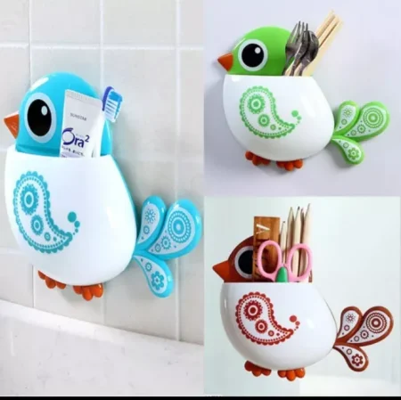 Cute Bird Toothbrush Dental Holder (Random Color)