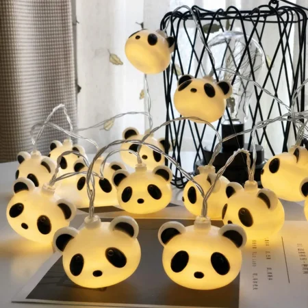 ( 10 ) LED Panda String Lights ,USB Copper Wire Fairy Lights For Home Garden Wedding & Party Decor