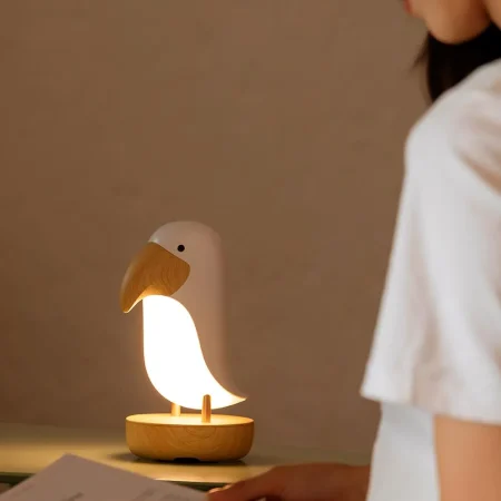 Taucan Bird Night Light Stepless Dimming LED Breathing Light Table Lamp