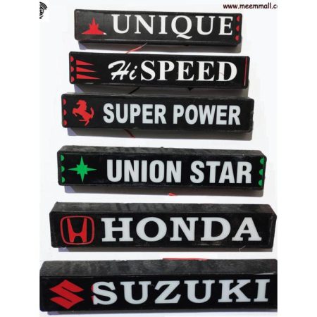 Super Power - Super Star - Suzuki - Unique - Honda - Union Star - Hi Speed - All LED light Monogram For All Bikes (with Red And Blue Light)