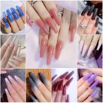 Cuutish stikon Artifical Nails Color Nails Designer Nails Tips Artificial Full Cover Design